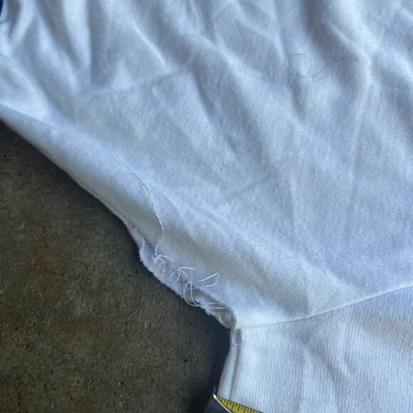 True Vintage Ringer T-shirt 60s 70s uss constellation cv-64 warship army Tee - Picture 3 of 7